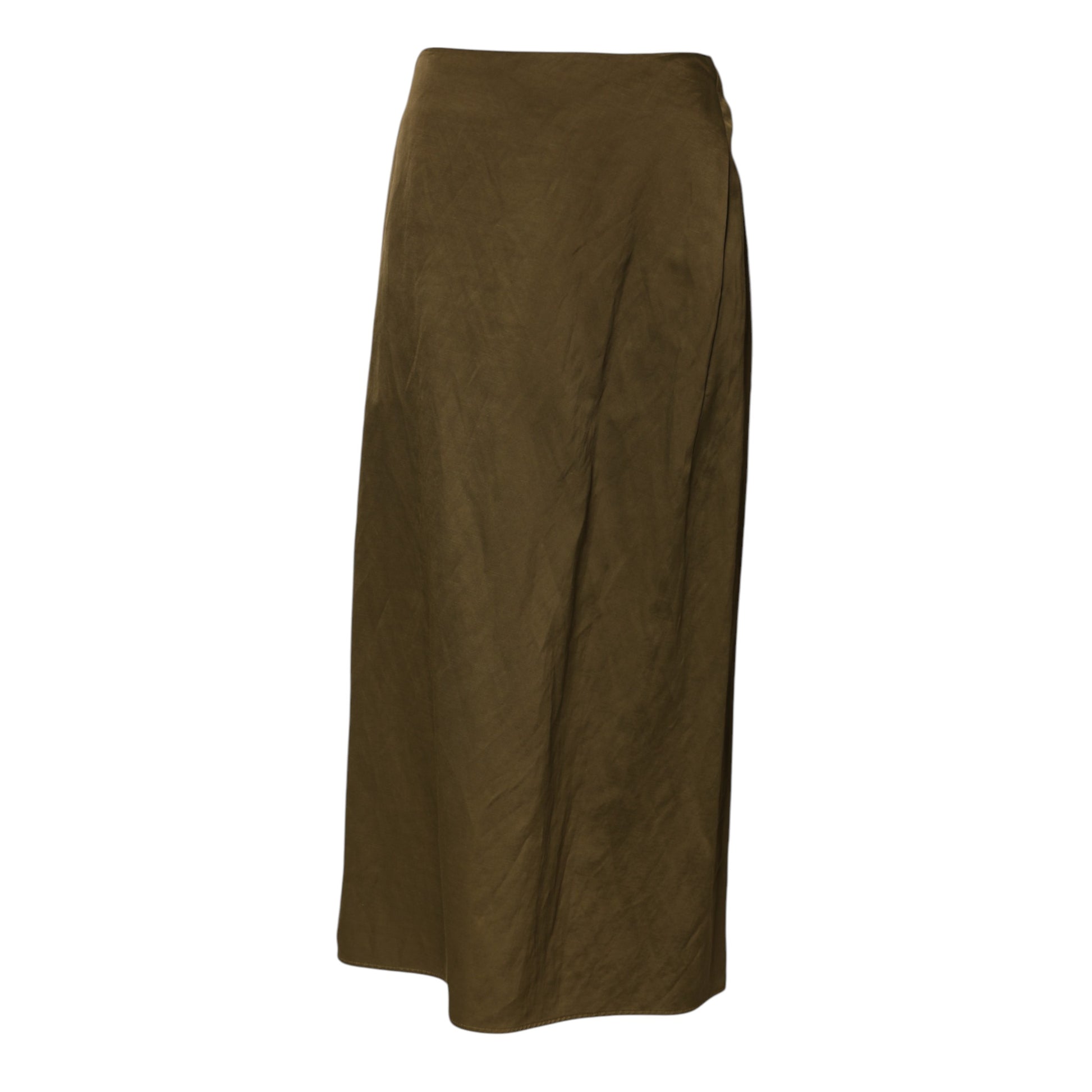 Long brown velvet skirt