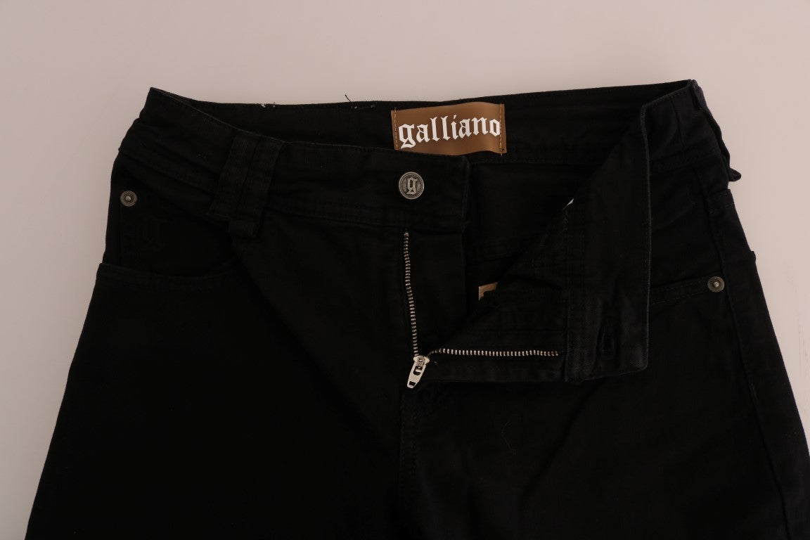 Pair of black jeans with zippered side pockets