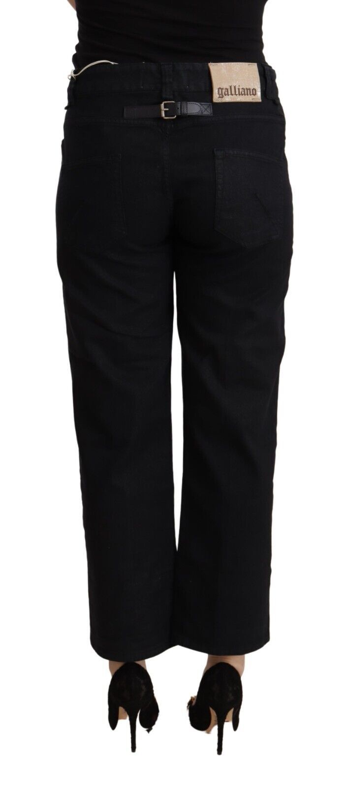 Pair of black trousers on a mannequin