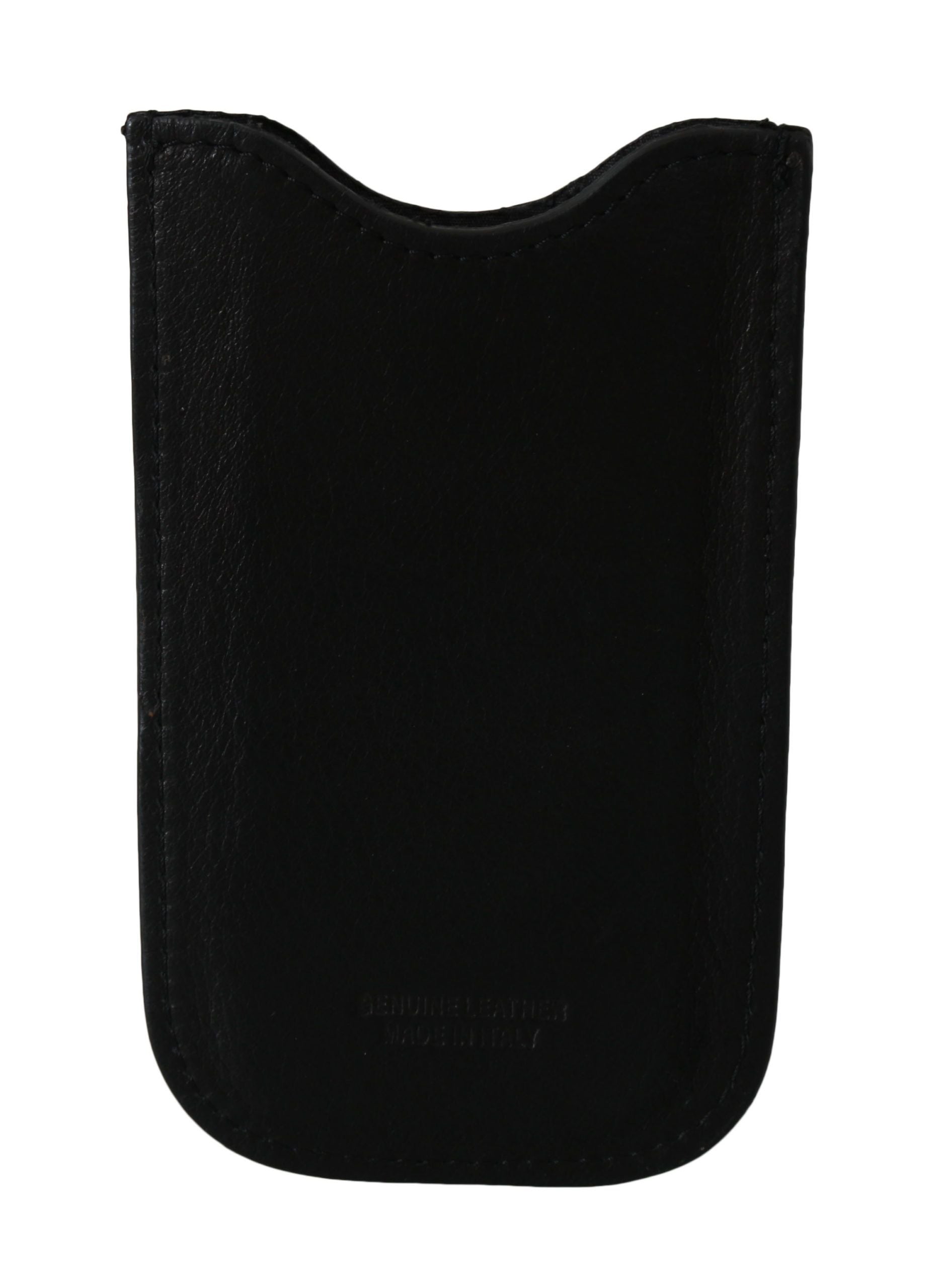 Black leather gun holster for handguns