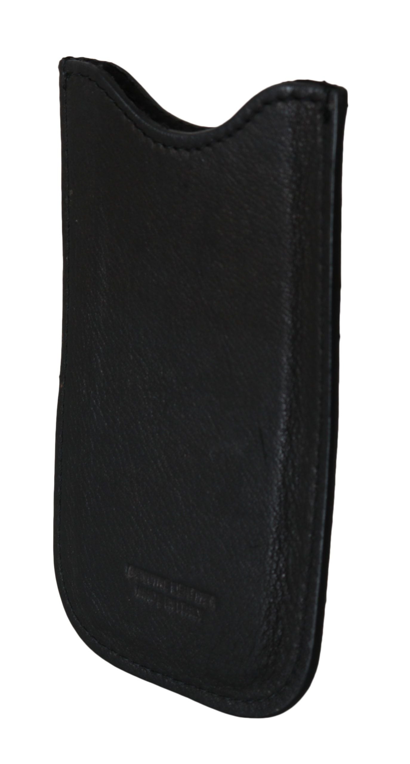 Black leather gun holster