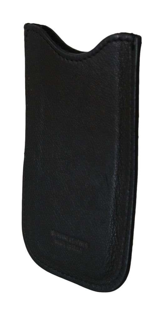 Black leather gun holster