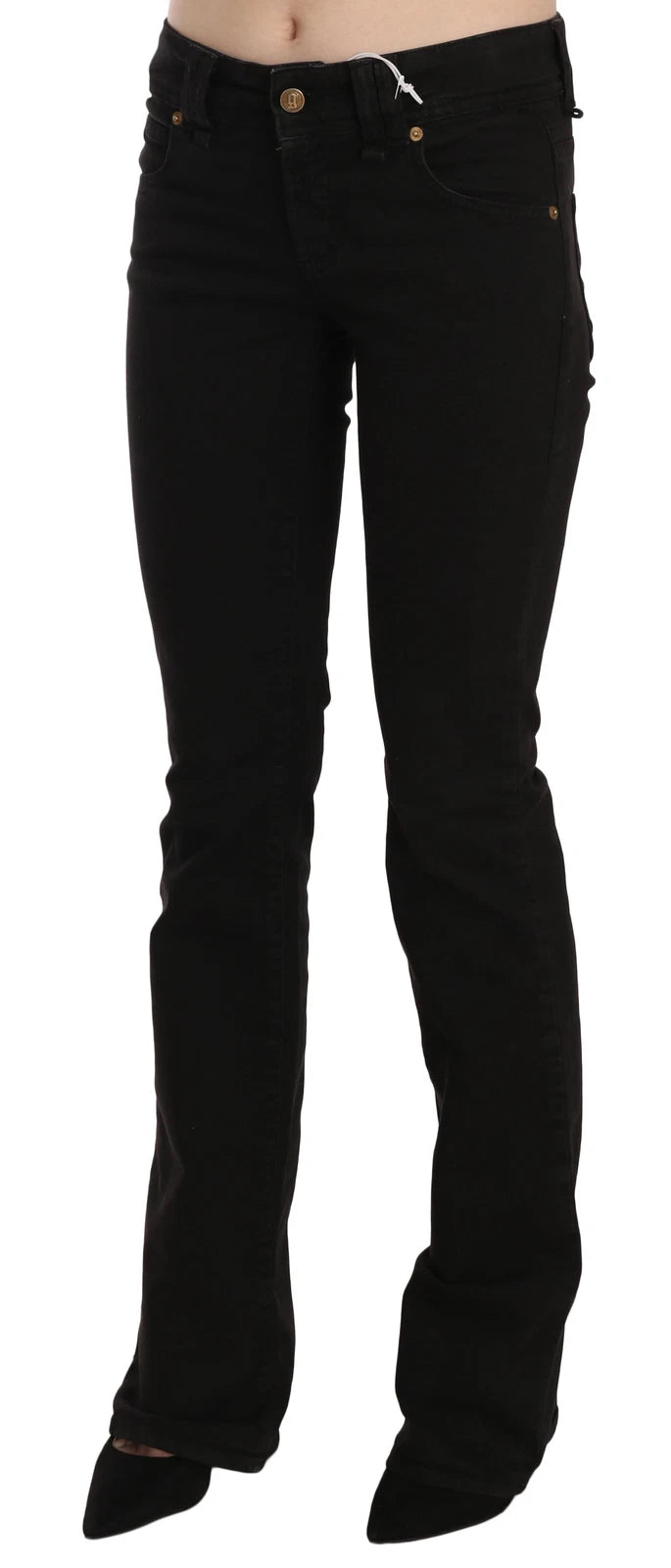 Pair of black skinny jeans on a mannequin