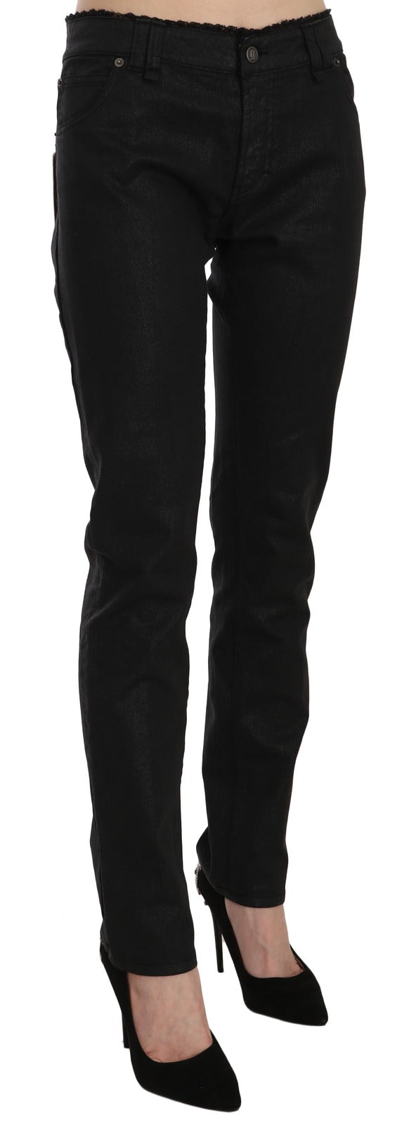 Pair of black skinny jeans on a mannequin