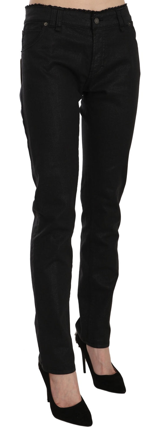 Pair of black skinny jeans on a mannequin