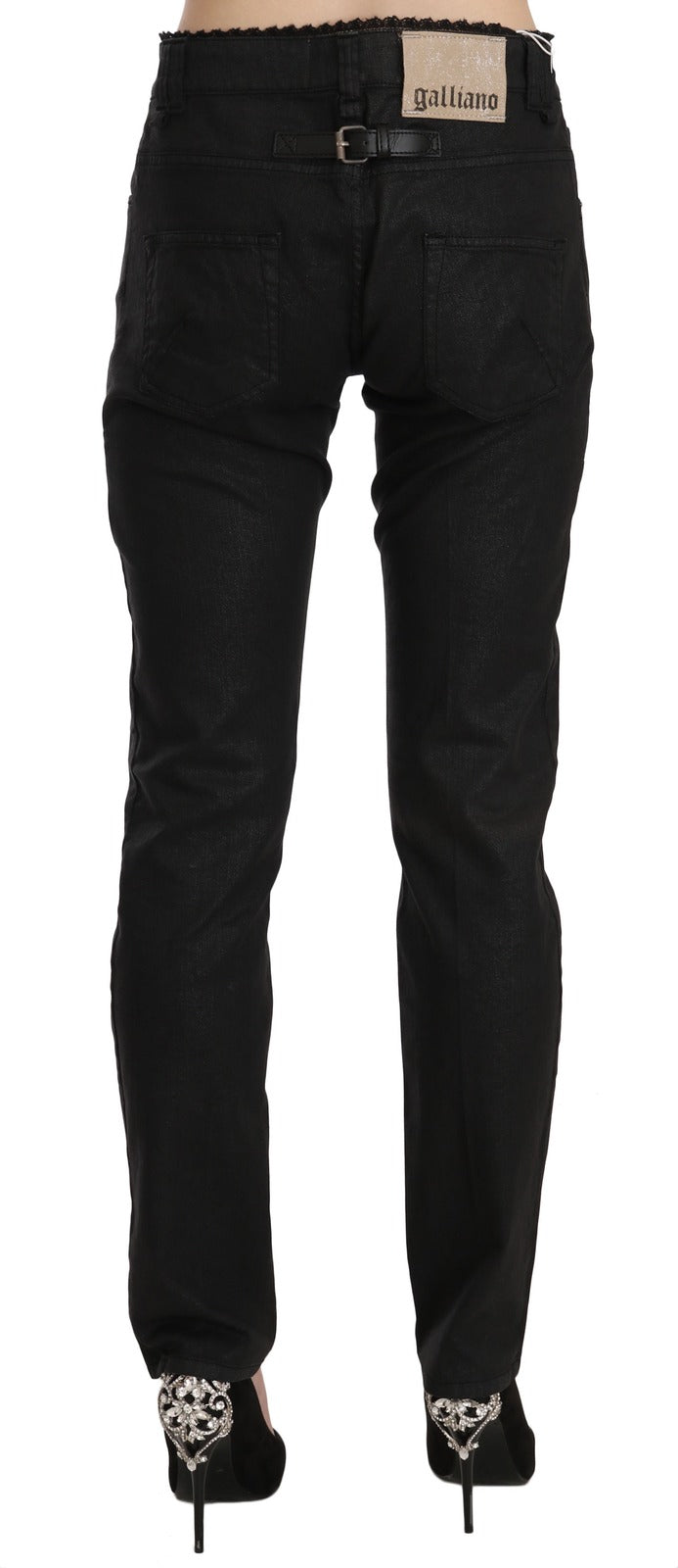 Pair of dark blue jeans on a mannequin