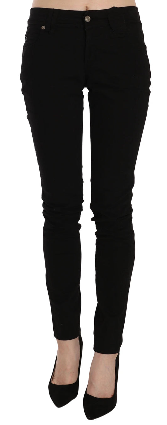 Pair of black skinny jeans on a mannequin