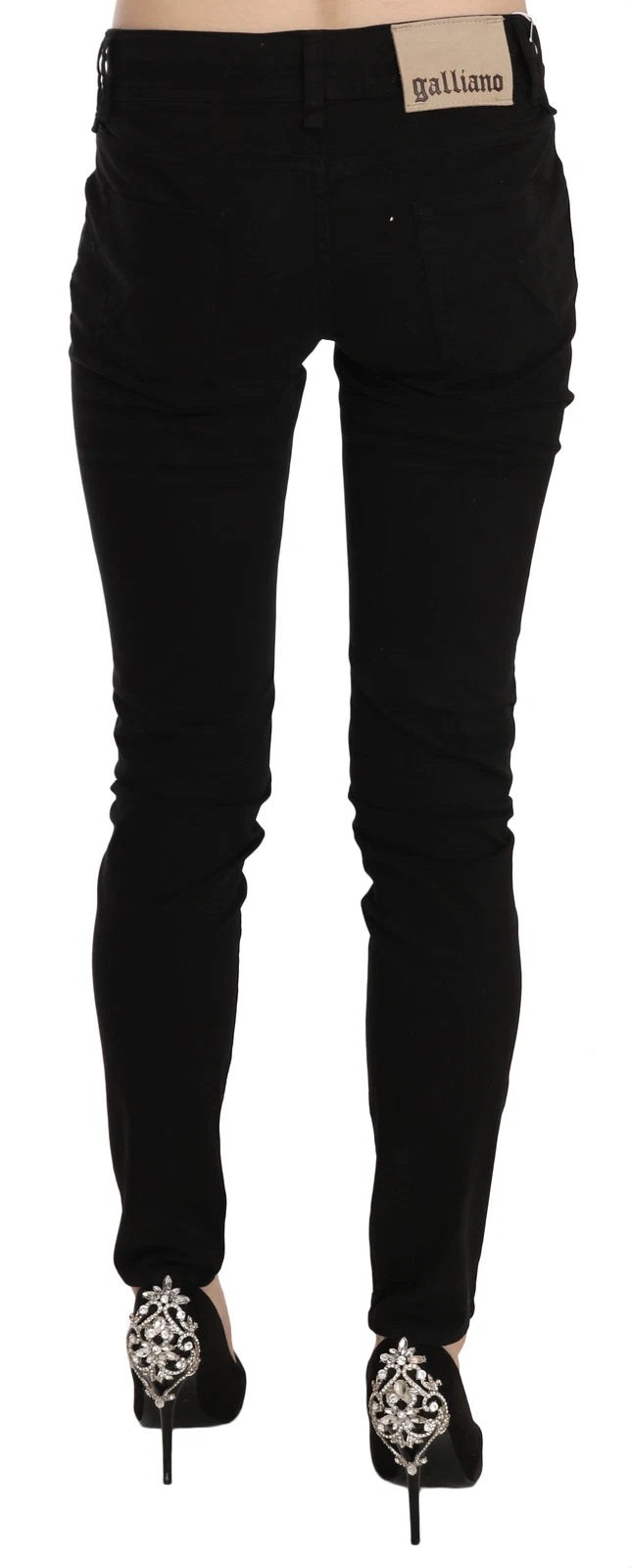 Pair of black skinny jeans on a mannequin