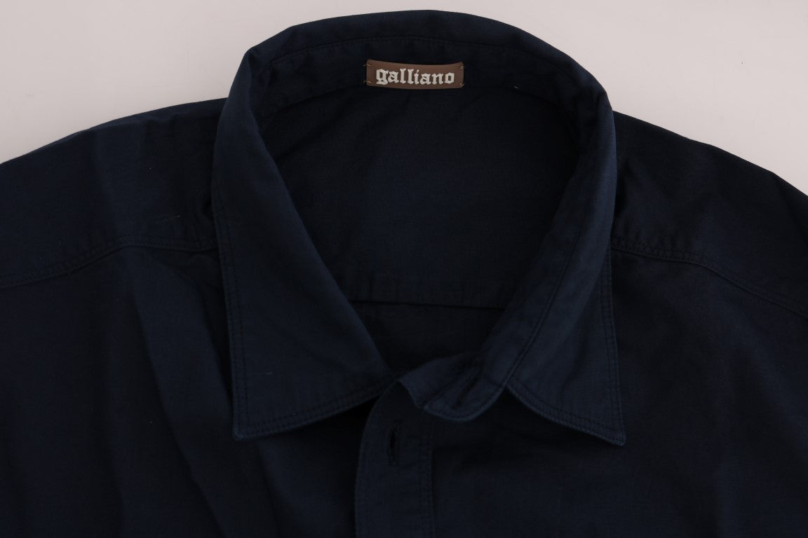 Navy blue jacket with collar