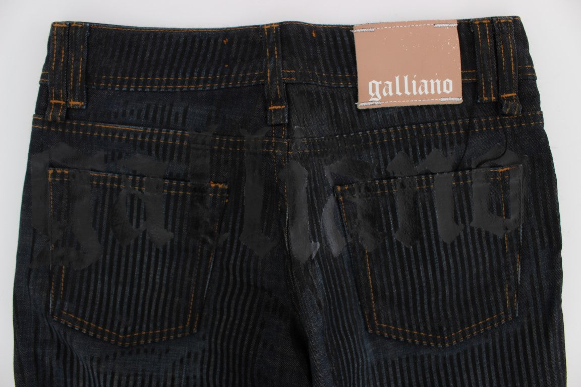 Pair of jeans on a white background