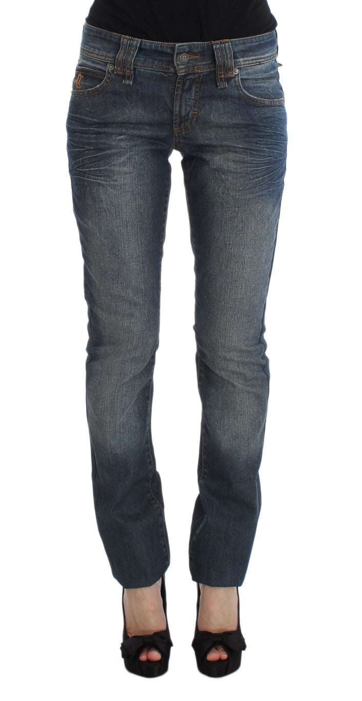 Pair of blue jeans on a mannequin
