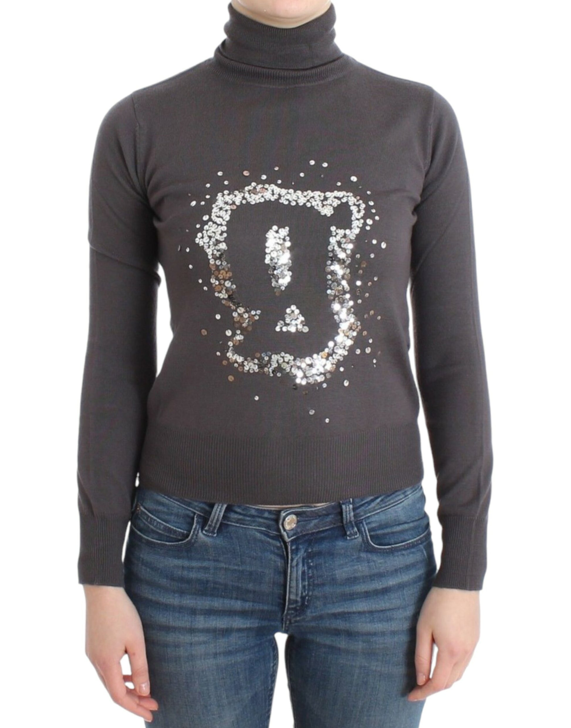 Sweater with sparkly design on front