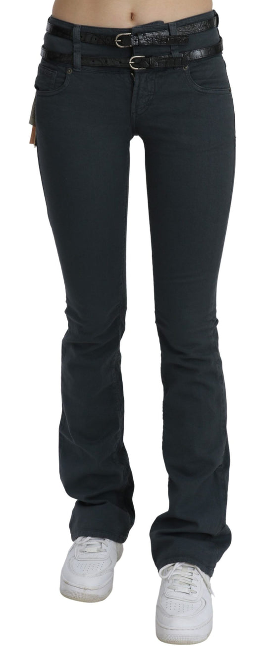 Pair of dark blue jeans on a mannequin