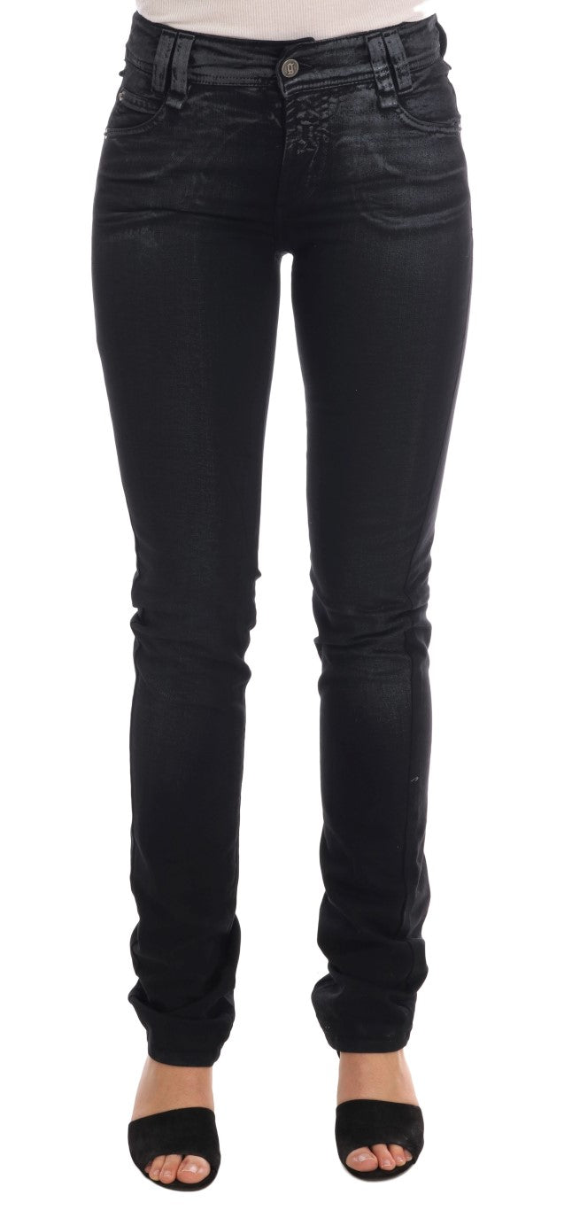Pair of black skinny jeans on a mannequin
