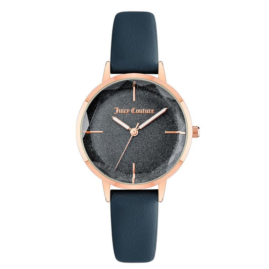 Juicy Couture Blue Plastic Dress Watch