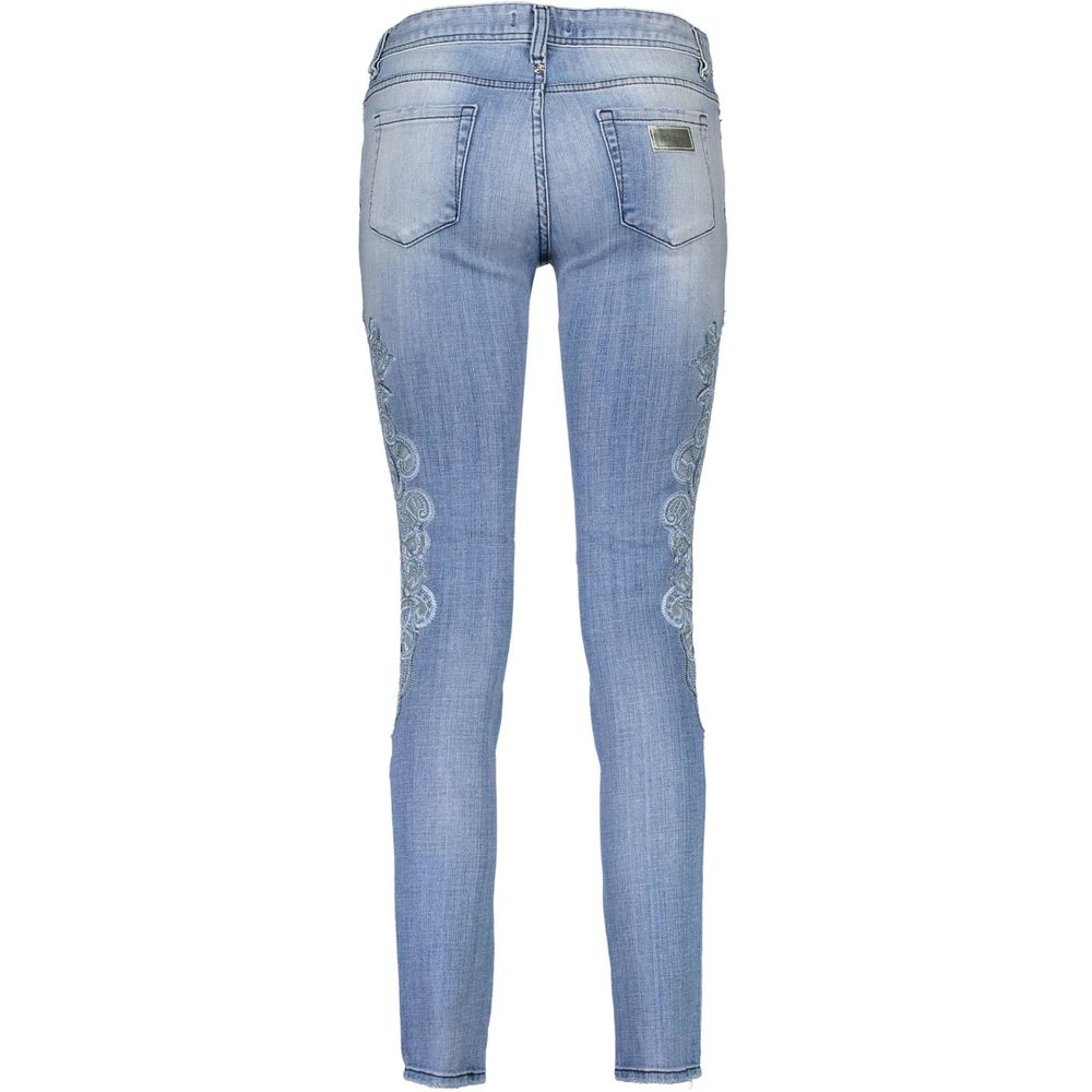 Pair of blue jeans on a mannequin
