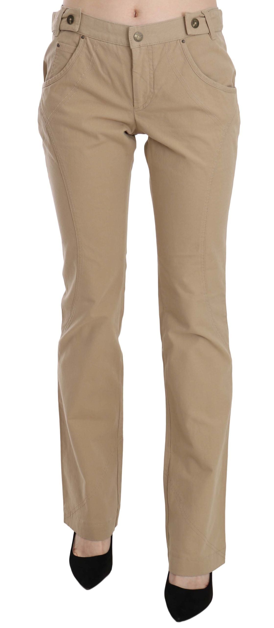 Tan pants on a mannequin