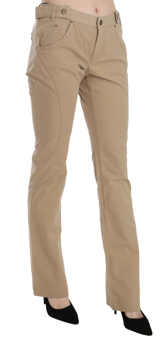 Tan cargo pants with pockets on sides