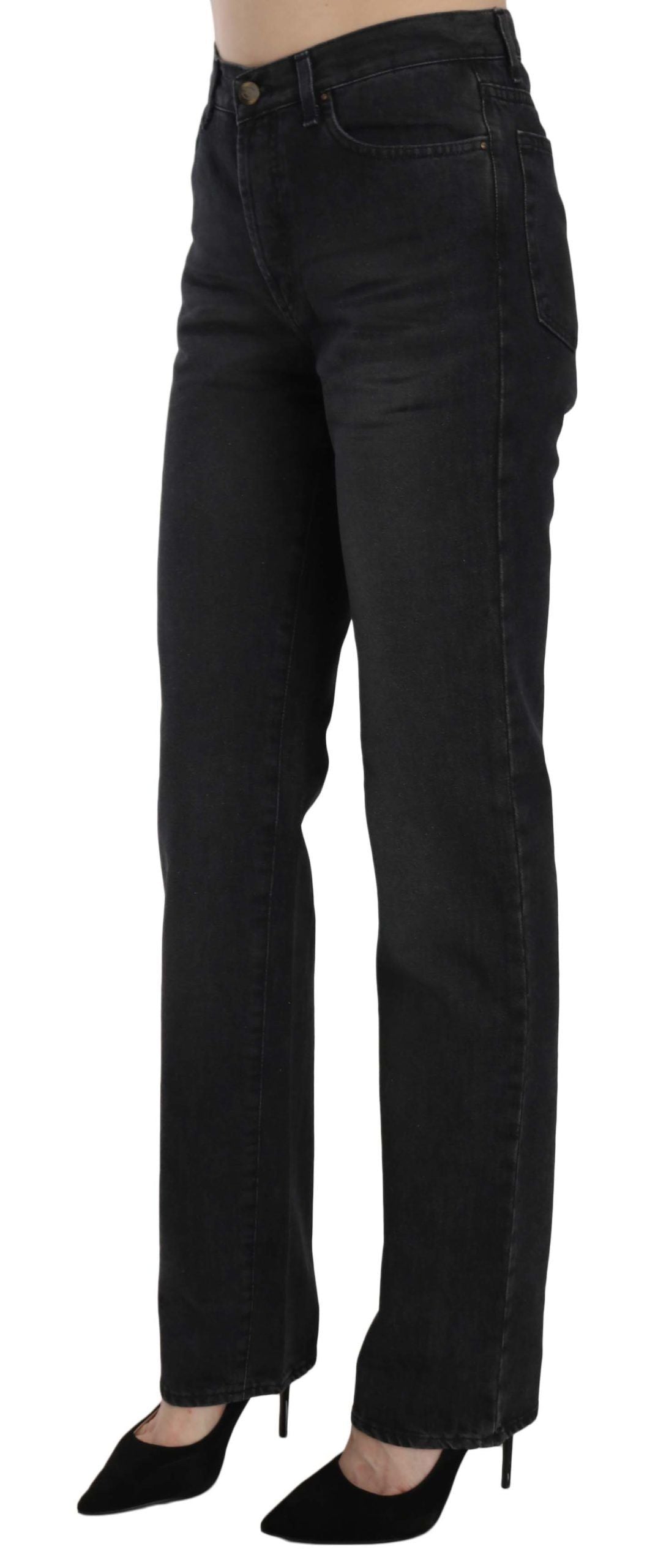 Pair of dark blue jeans on a mannequin