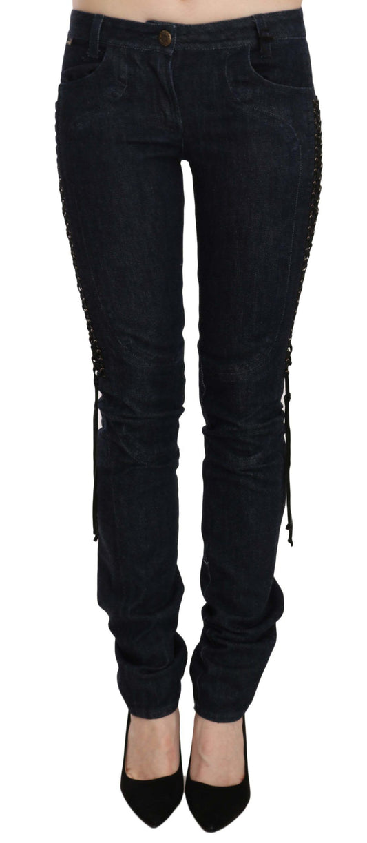 Pair of black skinny jeans on a mannequin