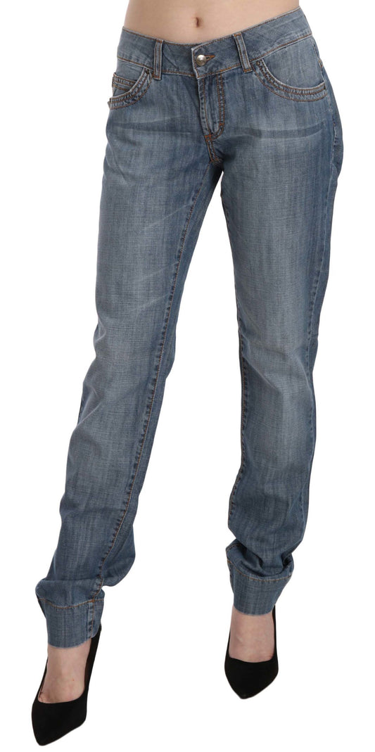 Pair of blue jeans on a mannequin