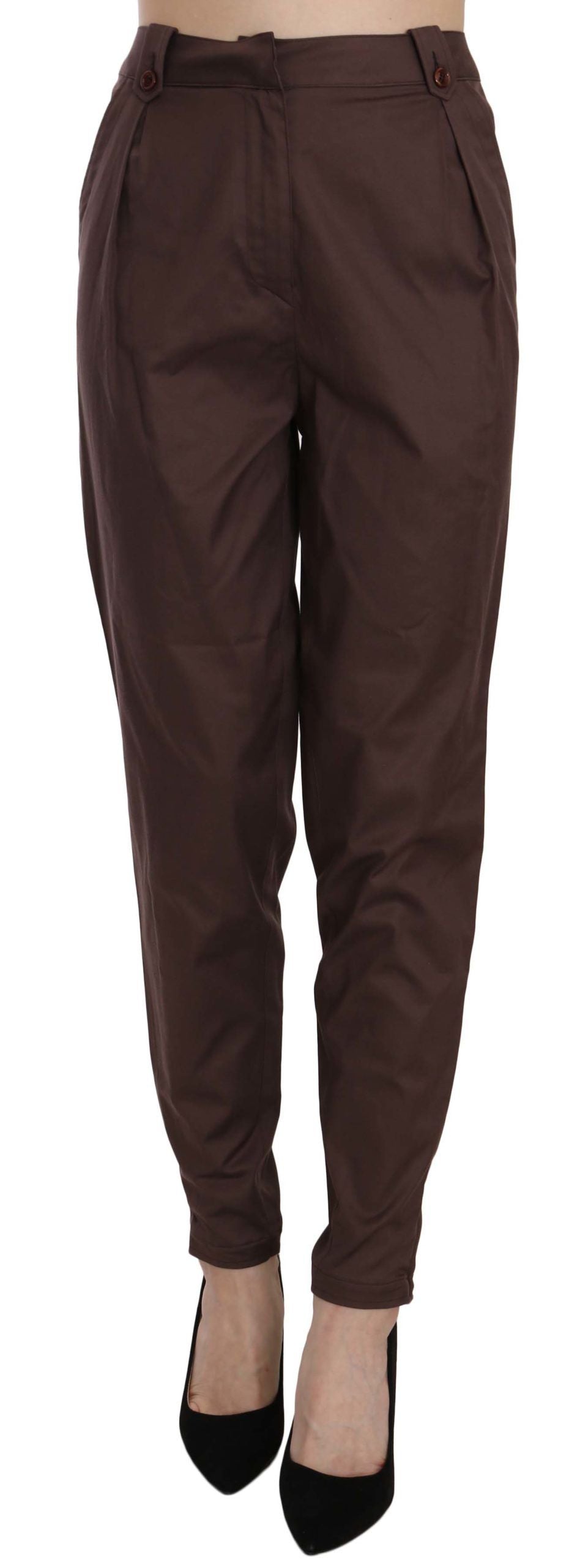 Pair of brown pants on a mannequin