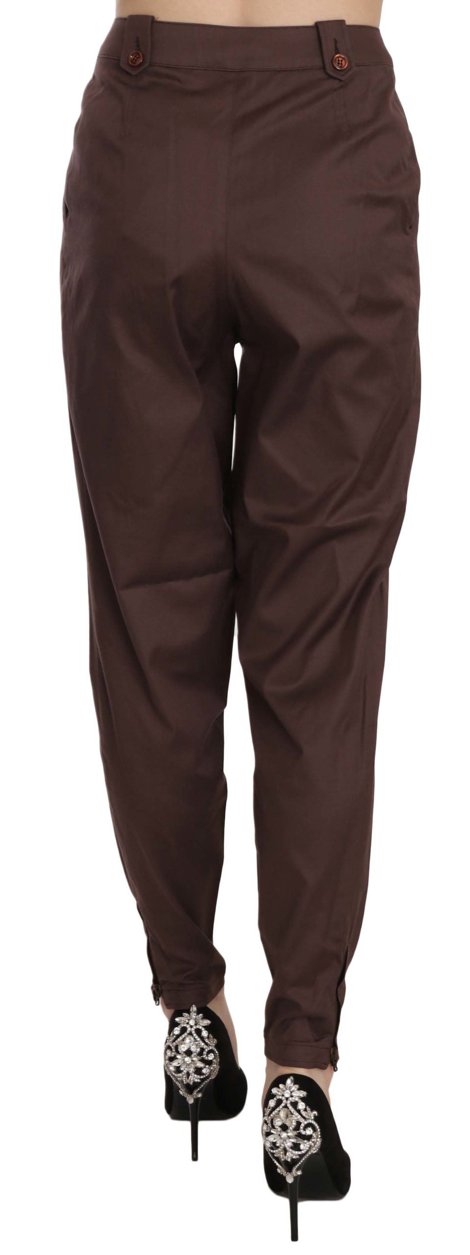Pair of brown pants on a mannequin