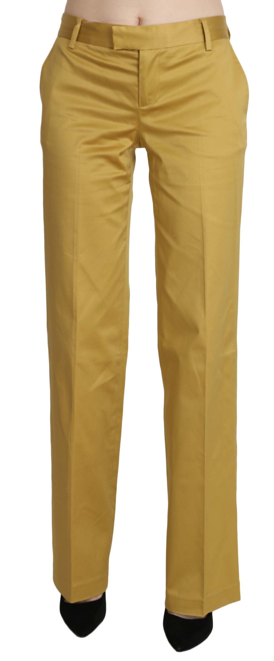 Yellow pants on a mannequin