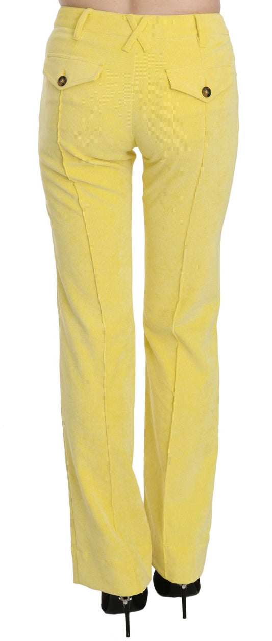 Yellow pants on a mannequin