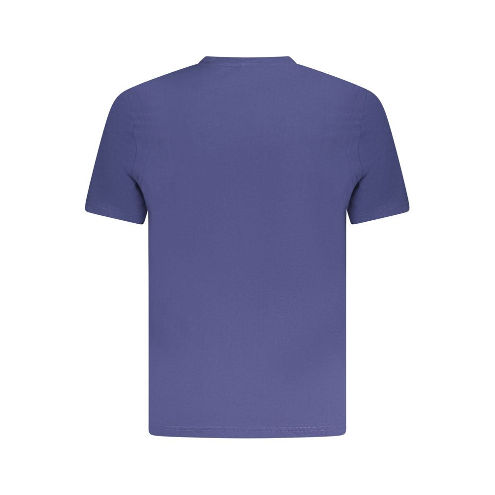 Purple short sleeve t-shirt with crew neckline