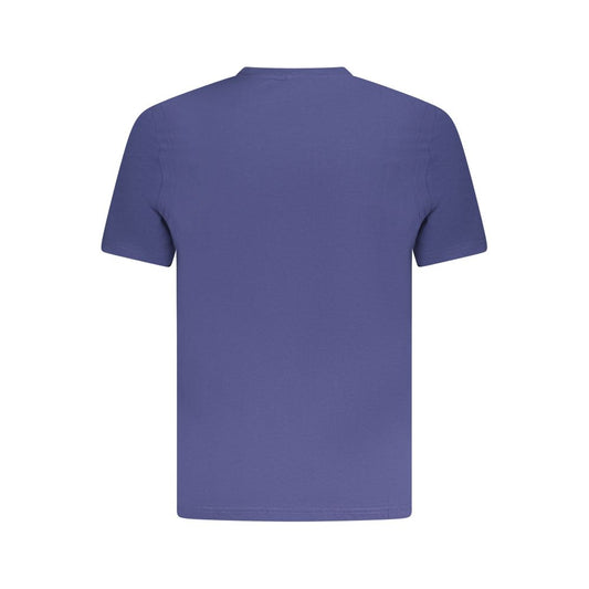 Purple short sleeve t-shirt with crew neckline