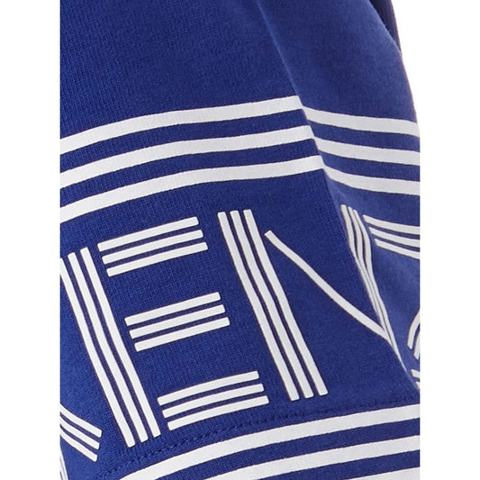 Blue shirt with white lettering