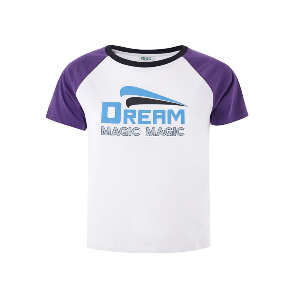 Purple and white baseball jersey with Dream Magic written on front