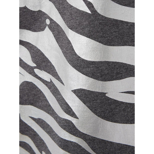 Black and white zebra print fabric