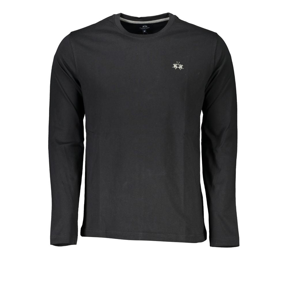 La Martina Black Cotton Men's T-Shirt
