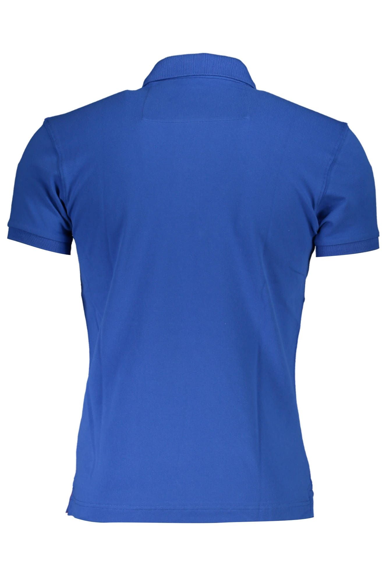 Blue polo shirt on a mannequin