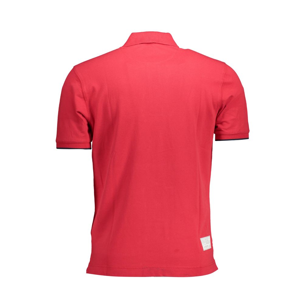 Red polo shirt on a mannequin