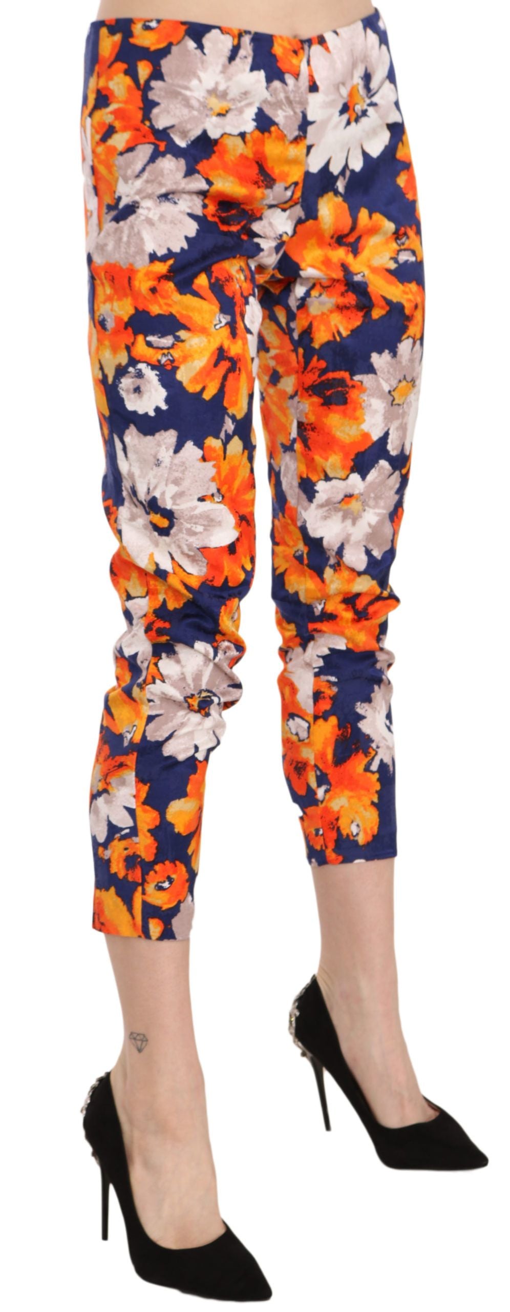 Pair of floral print leggings