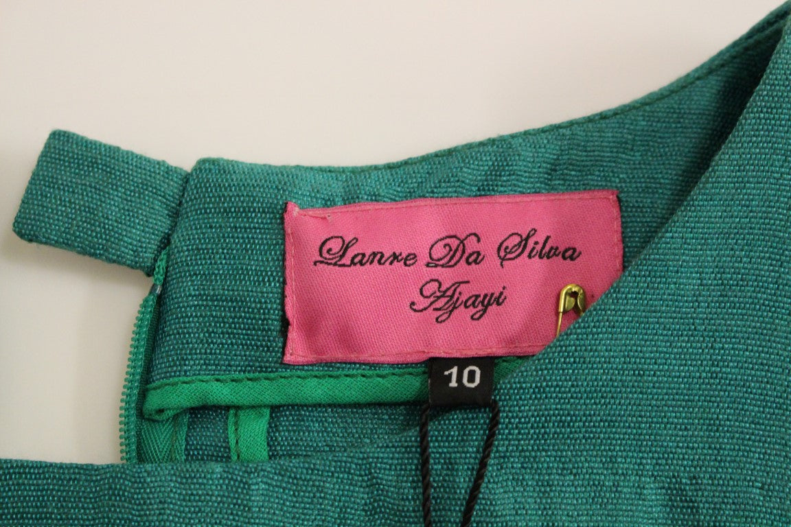Green jacket with pink label inside