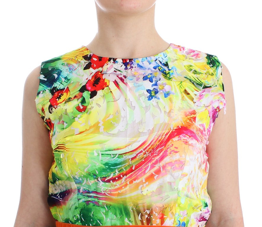 Vibrant colorful sleeveless top