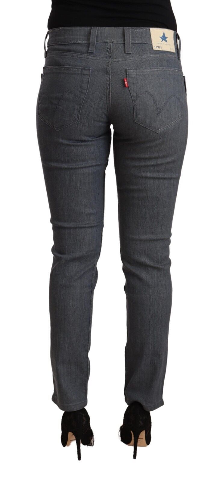Pair of blue jeans on a mannequin