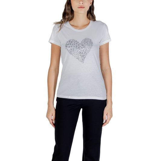 White t-shirt with heart design