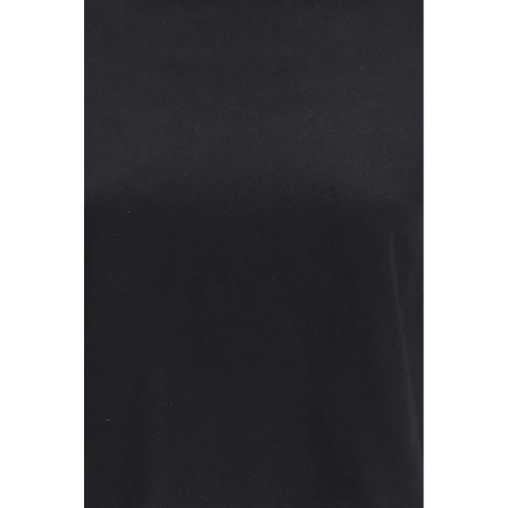 A black cotton long sleeve t-shirt