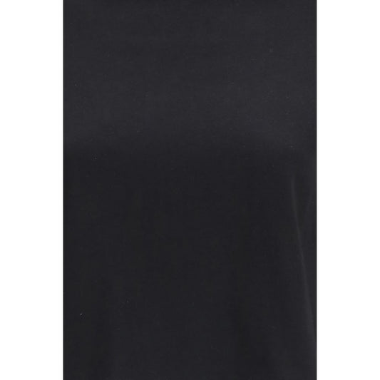 A black cotton long sleeve t-shirt