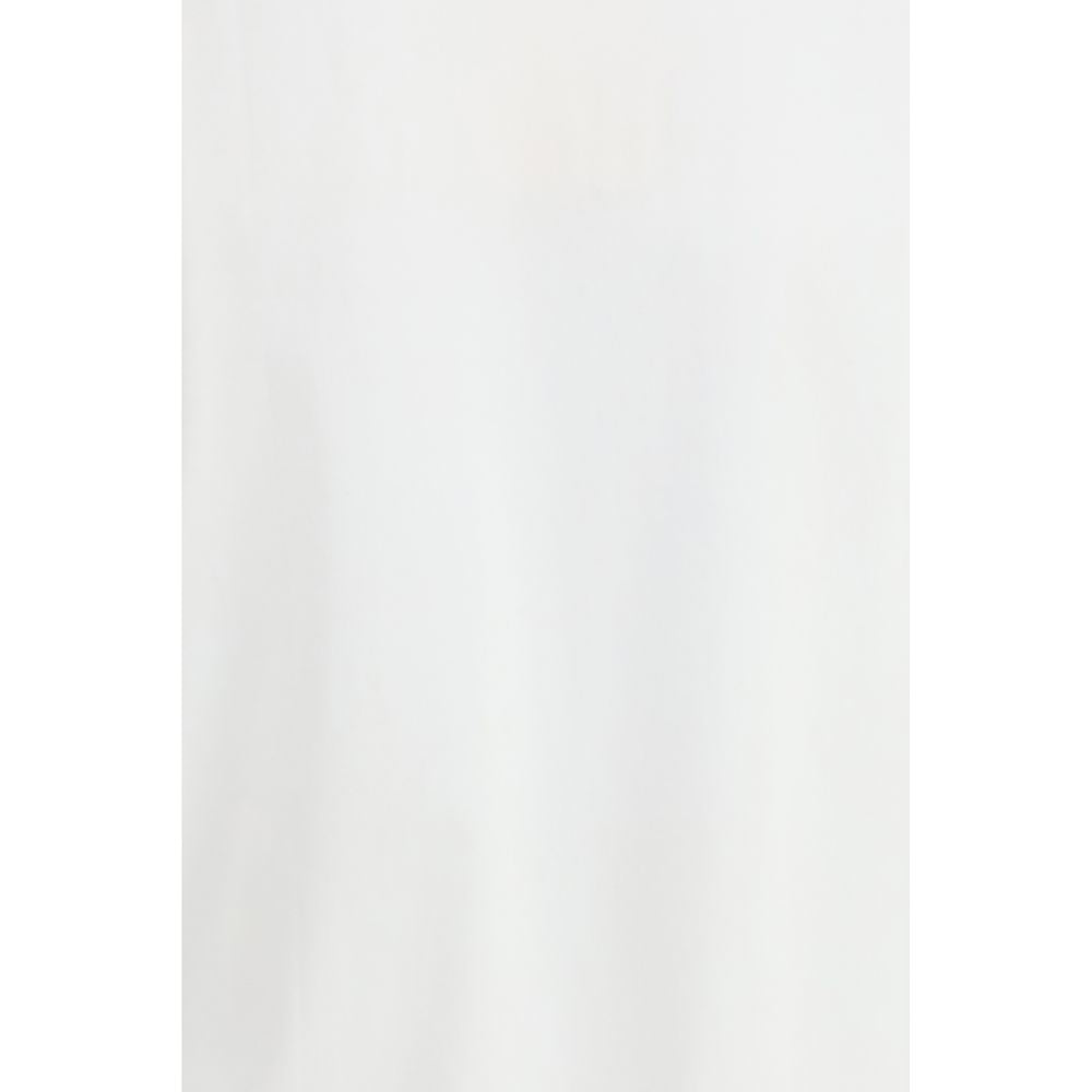 A white cotton t-shirt with short sleeves