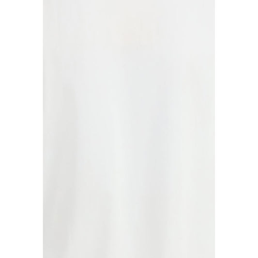 A white cotton t-shirt with short sleeves
