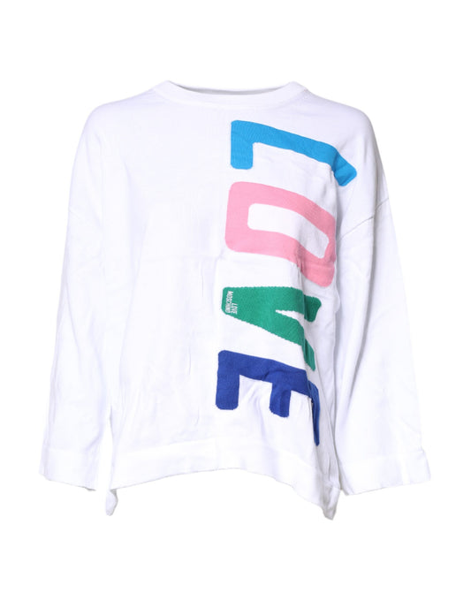 Long sleeve shirt with colorful love letters on back