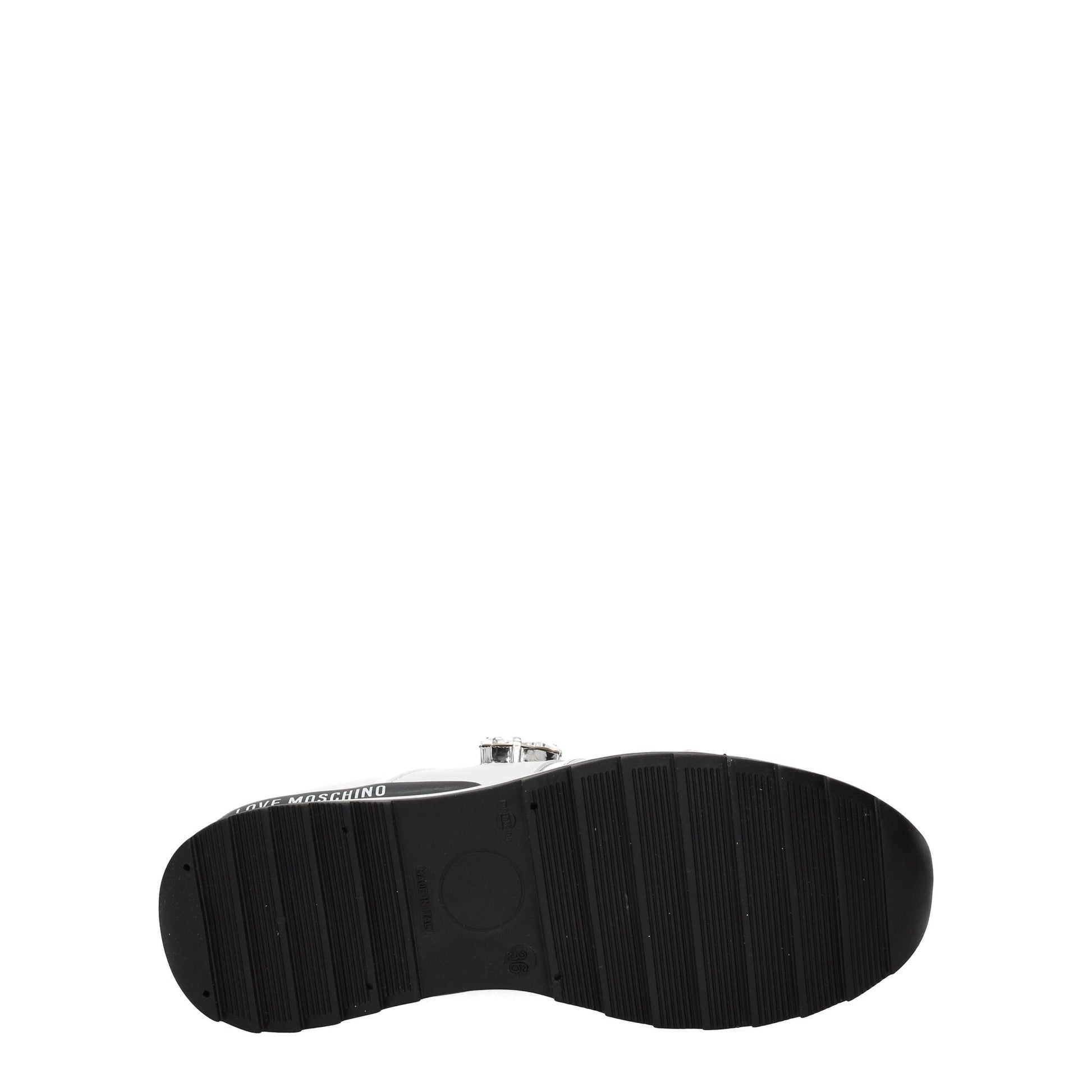 Black leather sneaker with white sole