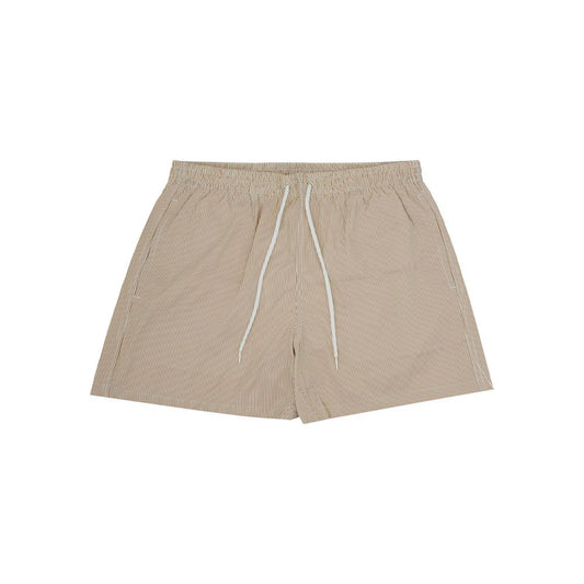 Tan shorts with drawstring waistband