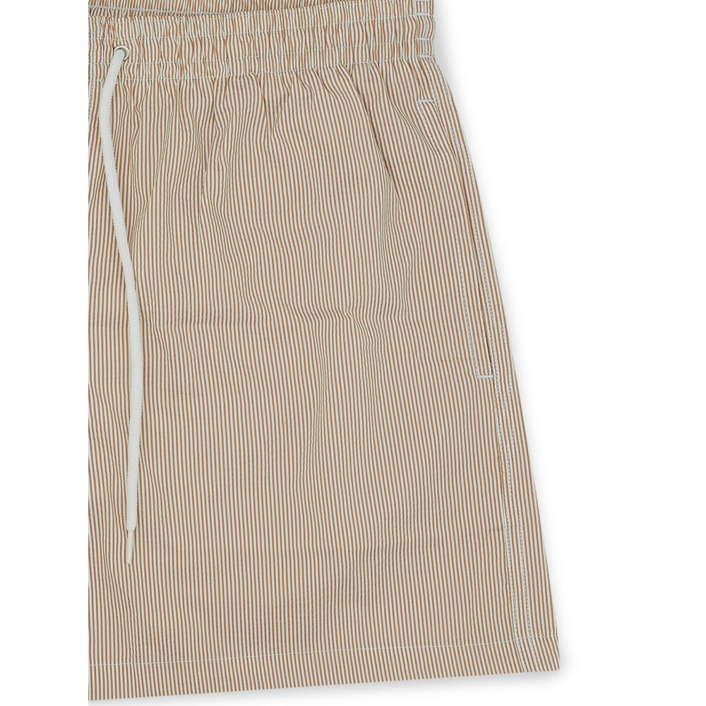 Pair of brown striped shorts